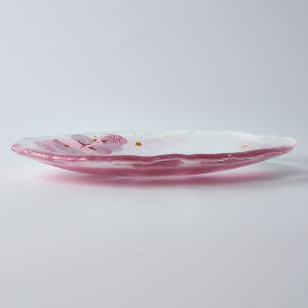 品多く すずきあきこ オーバル ピンク皿（3RD CERAMICS(サード 皿・プレート