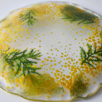 APLICO GLASS ミモザ花冠硝子丸皿 APLICO GLASS ガラスもの