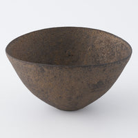 作家 冨部咲喜子 鉄釉楕円鉢(深) 作家 冨部咲喜子 陶磁器作家もの