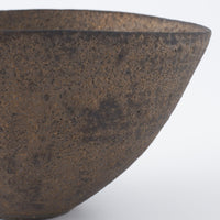 作家 冨部咲喜子 鉄釉楕円鉢(深) 作家 冨部咲喜子 陶磁器作家もの