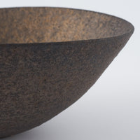 作家 冨部咲喜子 鉄釉楕円鉢(浅) 作家 冨部咲喜子 陶磁器作家もの