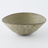 作家 冨部咲喜子 粉引楕円鉢(浅)