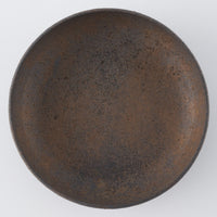 作家 冨部咲喜子 鉄釉丸平小鉢 作家 冨部咲喜子 陶磁器作家もの