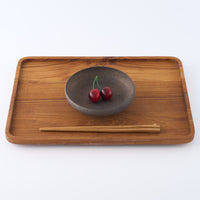 作家 冨部咲喜子 鉄釉丸平小鉢 作家 冨部咲喜子 陶磁器作家もの