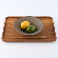 作家 冨部咲喜子 鉄釉リム中鉢 作家 冨部咲喜子 陶磁器作家もの