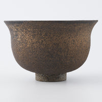 作家 冨部咲喜子 鉄釉口そりボウル