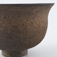 作家 冨部咲喜子 鉄釉口そりボウル