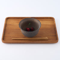 作家 冨部咲喜子 鉄釉口そりボウル