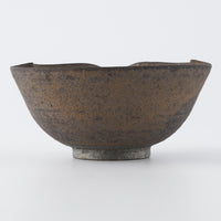 作家 冨部咲喜子 鉄釉瓢小鉢