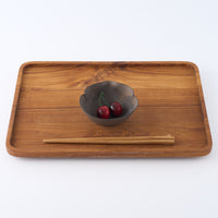 作家 冨部咲喜子 鉄釉瓢小鉢