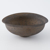 作家 冨部咲喜子 鉄釉リム楕円鉢M 作家 冨部咲喜子 陶磁器作家もの