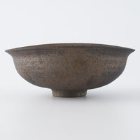 作家 冨部咲喜子 鉄釉リム楕円鉢M 作家 冨部咲喜子 陶磁器作家もの