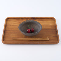 作家 冨部咲喜子 鉄釉リム楕円鉢M 作家 冨部咲喜子 陶磁器作家もの