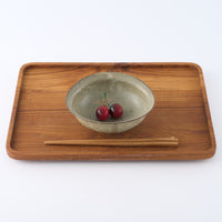 作家 冨部咲喜子 粉引リム楕円鉢M