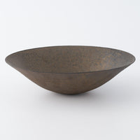 作家 冨部咲喜子 鉄釉中鉢 作家 冨部咲喜子 陶磁器作家もの