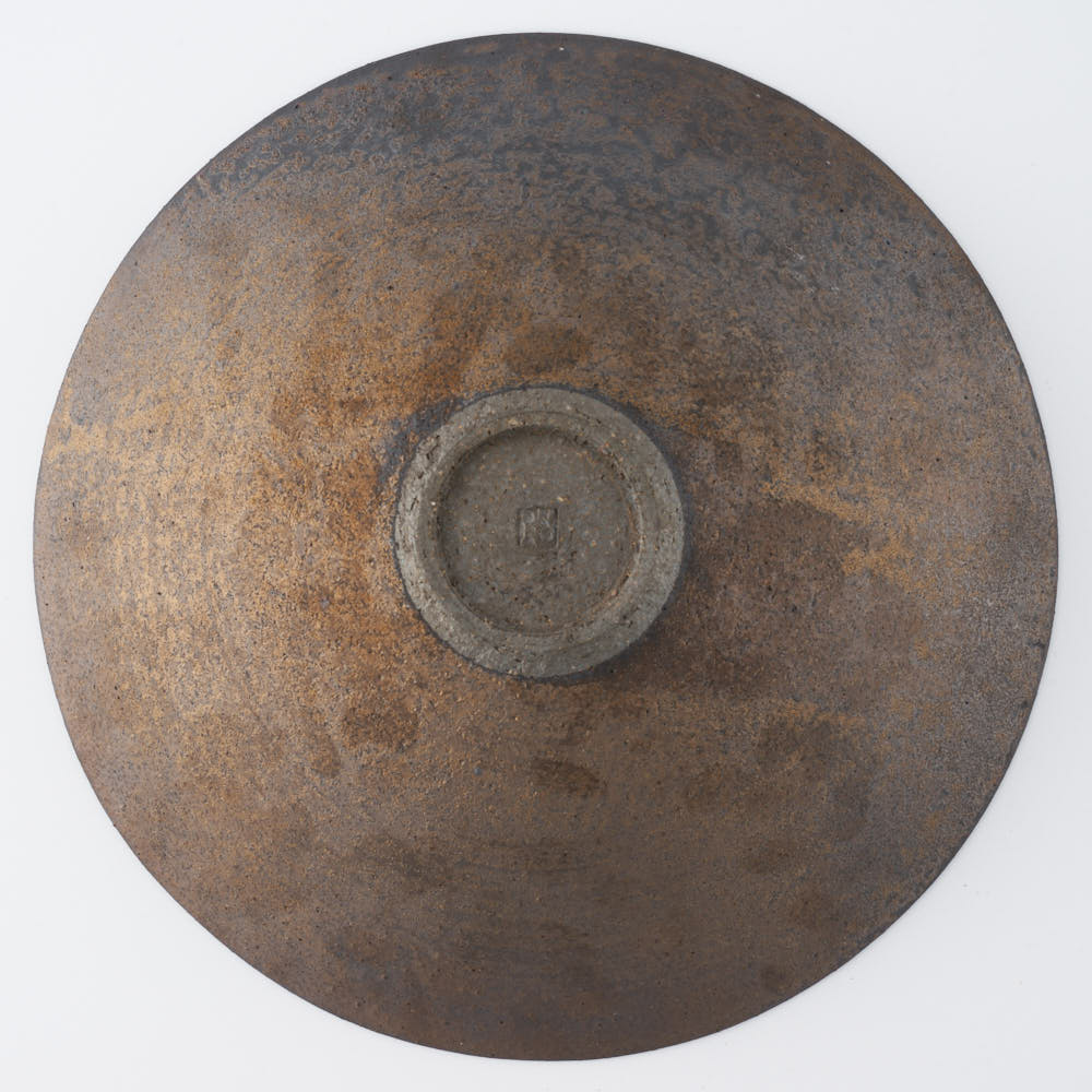 作家 冨部咲喜子 鉄釉中鉢 作家 冨部咲喜子 陶磁器作家もの