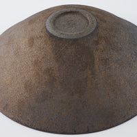 作家 冨部咲喜子 鉄釉中鉢 作家 冨部咲喜子 陶磁器作家もの