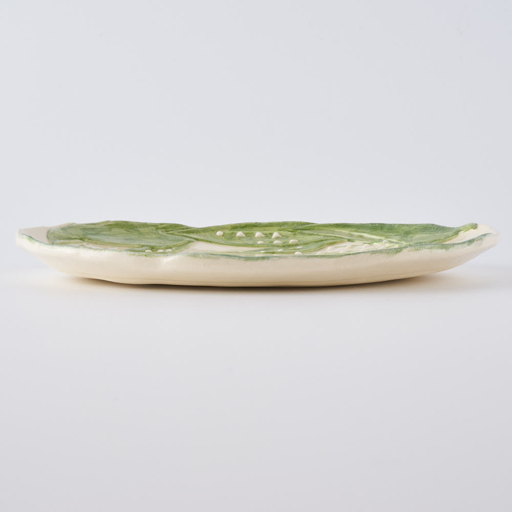 つちのわ 作家 石黒美佐緒 スズラン 大皿 グリーン ¥9,900 大人の焼き物