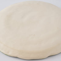 つちのわ 作家 石黒美佐緒 スズラン 大皿 グリーン つちのわ 作家 石黒美佐緒 陶磁器作家もの