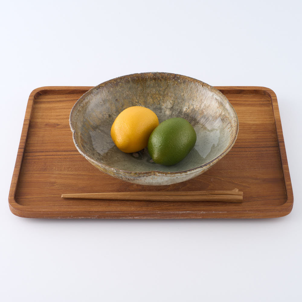 作家 額賀円也 粉引 木瓜 鉢 作家 額賀円也 陶磁器作家もの