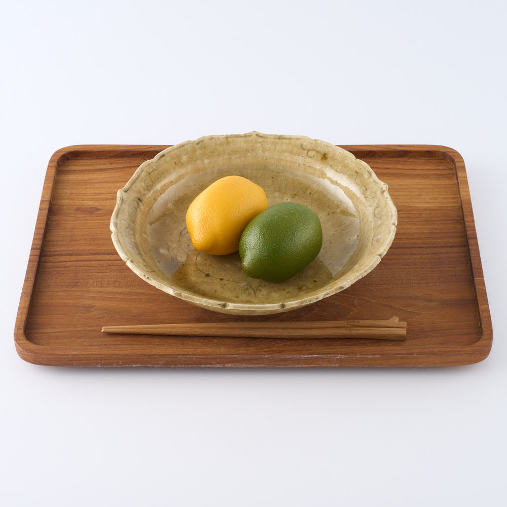 作家 額賀円也 灰釉 七寸浅鉢 ビーツ