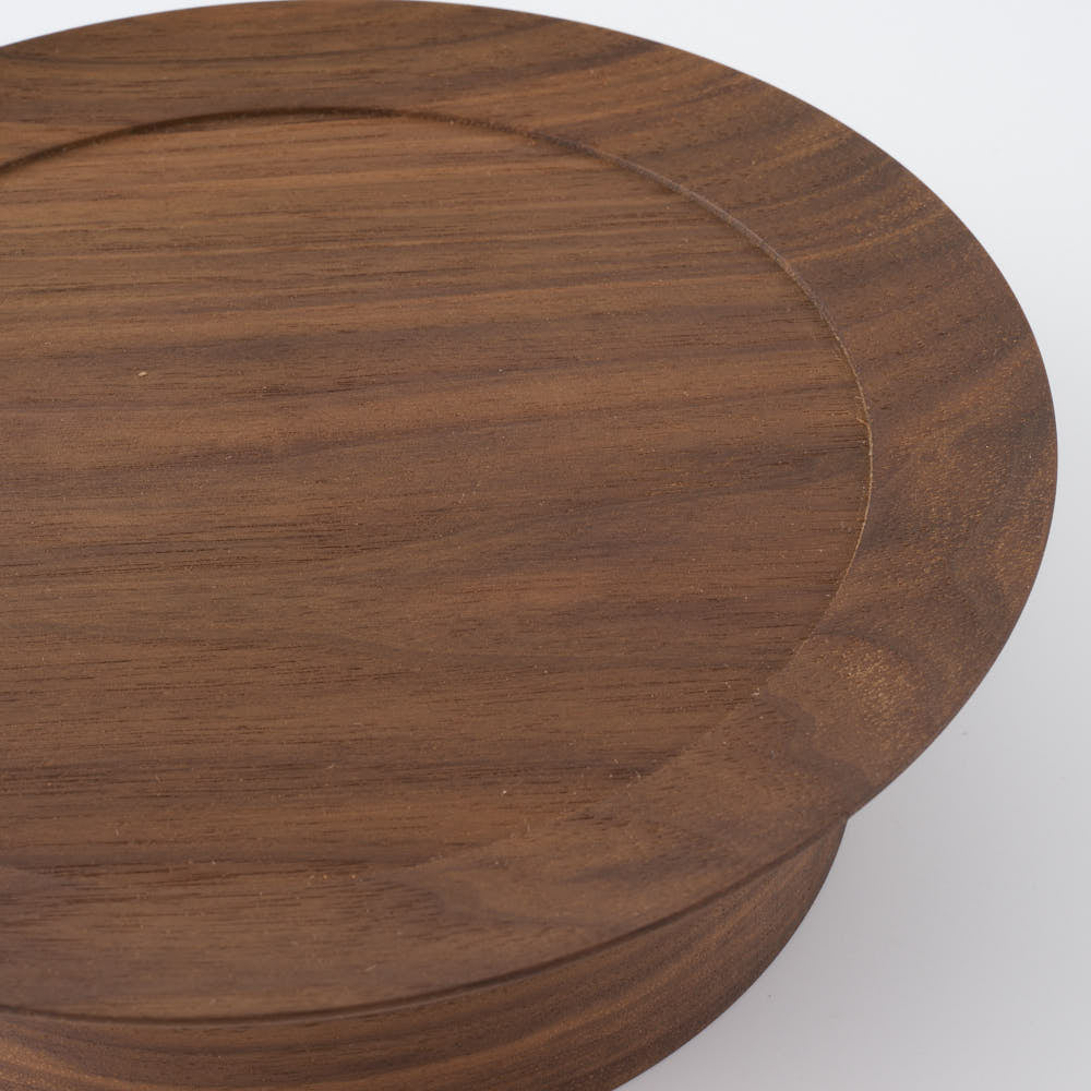 作家 神野達也 台皿16cm ウォルナット