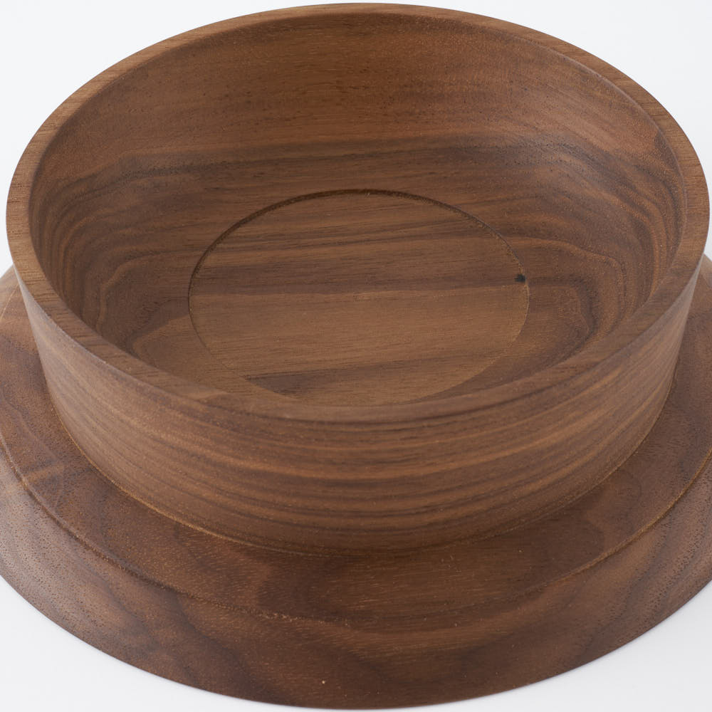 作家 神野達也 台皿16cm ウォルナット