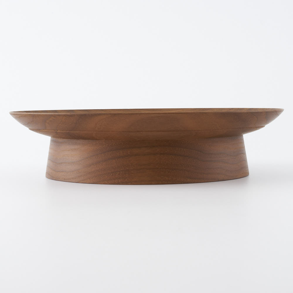 作家 神野達也 台皿20cm ウォルナット ¥13,200 大人の焼き物
