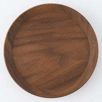 作家 神野達也 リム皿18cm ウォルナット