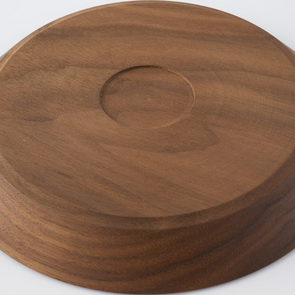 作家 神野達也 リム皿18cm ウォルナット