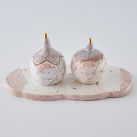 作家 森田みほ おひなさま(花弁) 作家 森田みほ 陶磁器作家もの