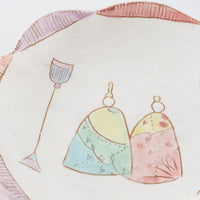 作家 森田みほ 花型ひな皿(小) 作家 森田みほ 陶磁器作家もの