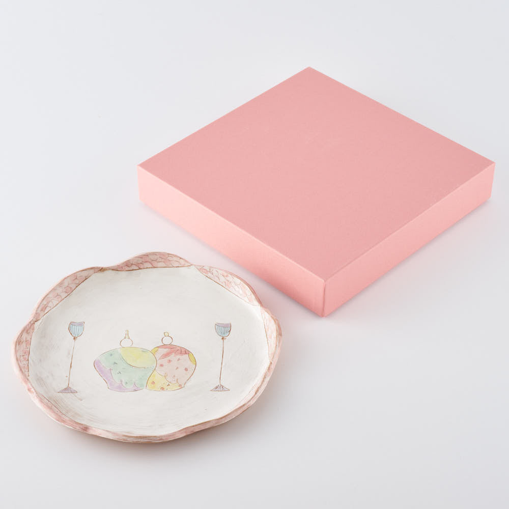 作家 森田みほ 花型ひな皿（大） ¥16,500 大人の焼き物