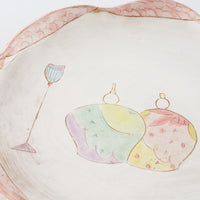 作家 森田みほ 花型ひな皿(大) 作家 森田みほ 陶磁器作家もの