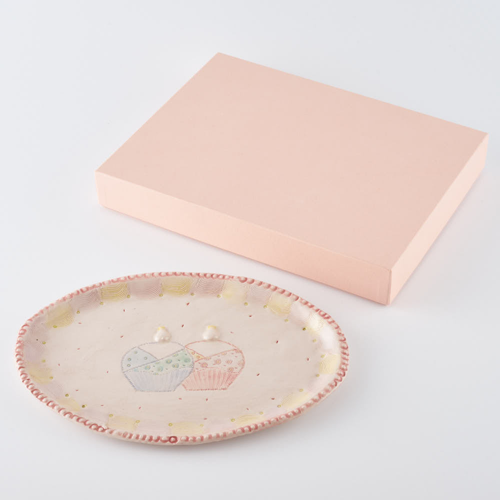 作家 森田みほ 楕円ひな皿 作家 森田みほ 陶磁器作家もの