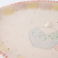 作家 森田みほ 楕円ひな皿 作家 森田みほ 陶磁器作家もの