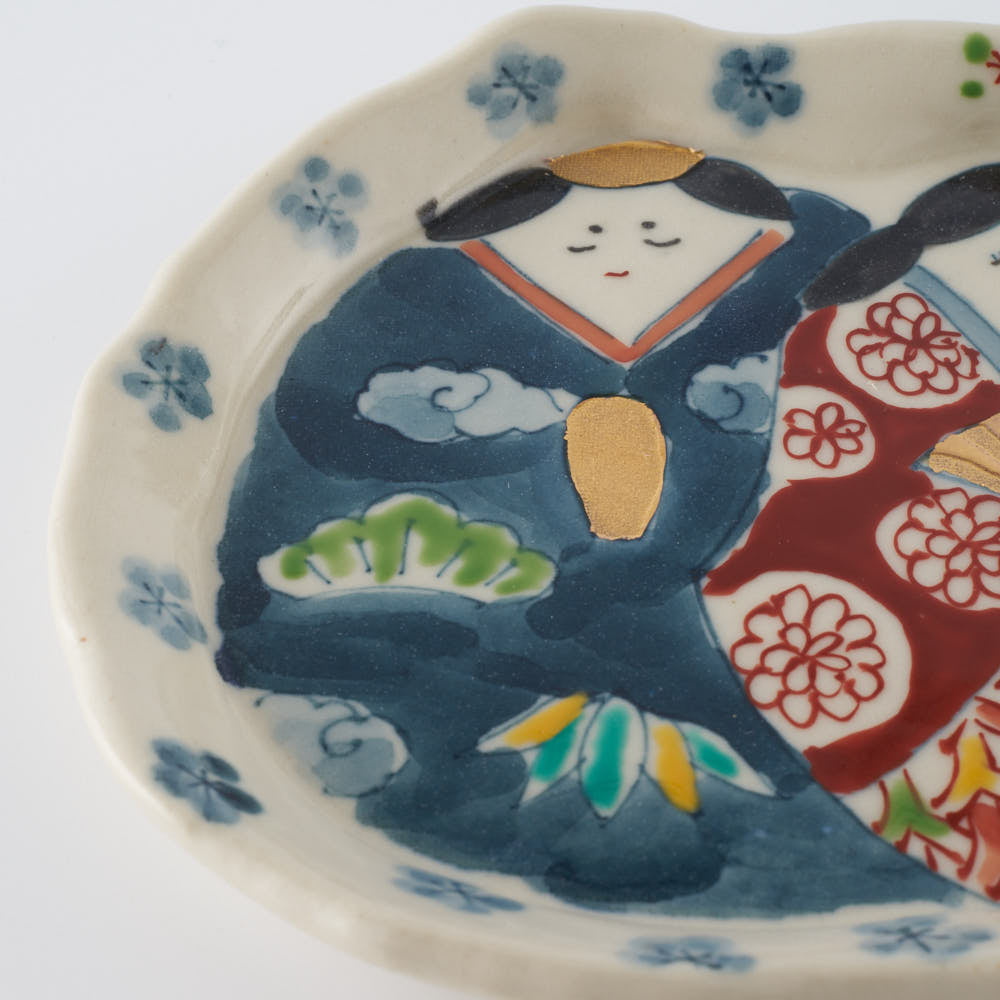 作家 大場紀穂子 ひな祭り桃の節句小皿