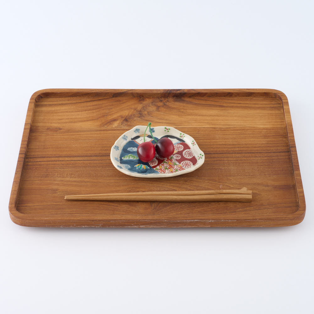 作家 大場紀穂子 ひな祭り桃の節句小皿