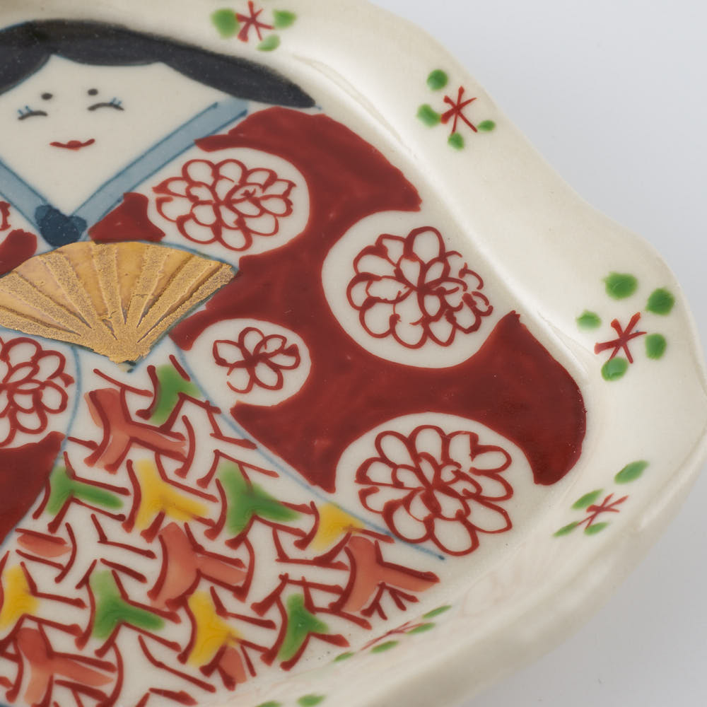 作家 大場紀穂子 ひな祭り桃の節句小皿