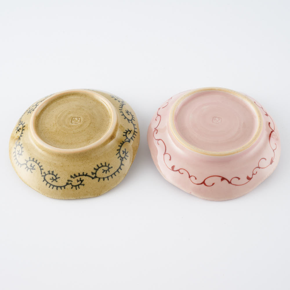 作家 大場紀穂子 ひな人形小皿セット 作家 大場紀穂子 陶磁器作家もの