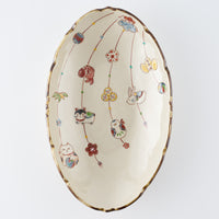 作家 大場紀穂子 吊し飾り楕円鉢