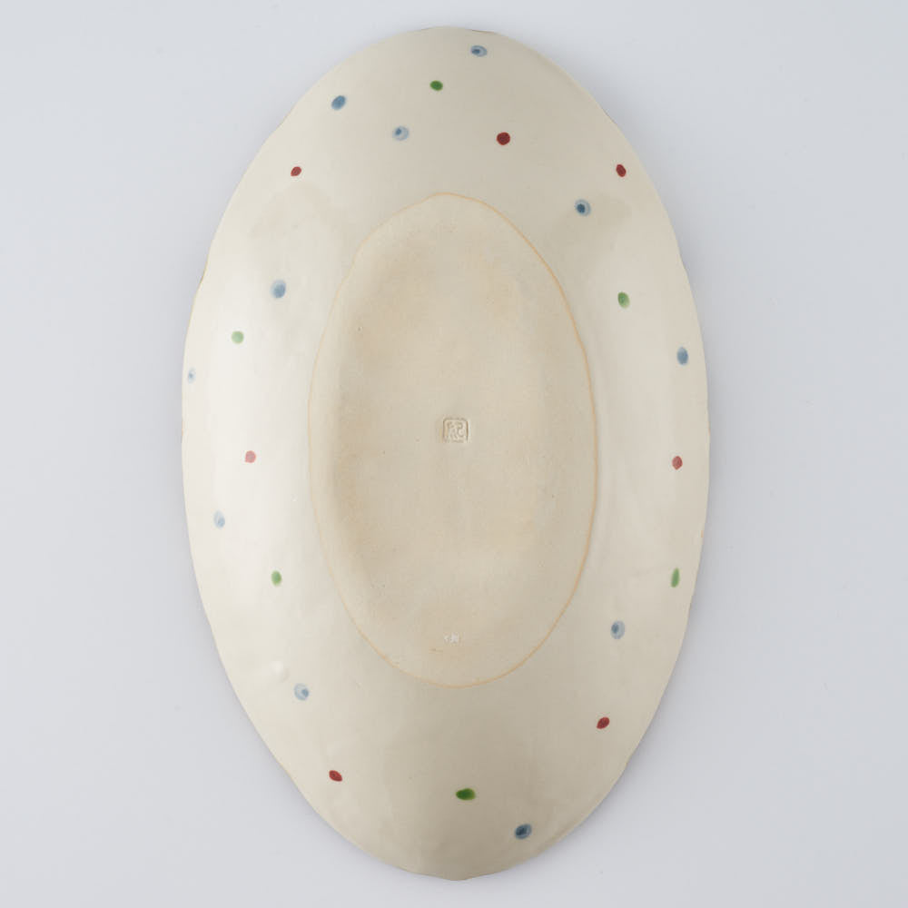 作家 大場紀穂子 吊し飾り楕円鉢