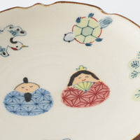 作家 大場紀穂子 ひな祭り小皿(犬箱) 作家 大場紀穂子 陶磁器作家もの