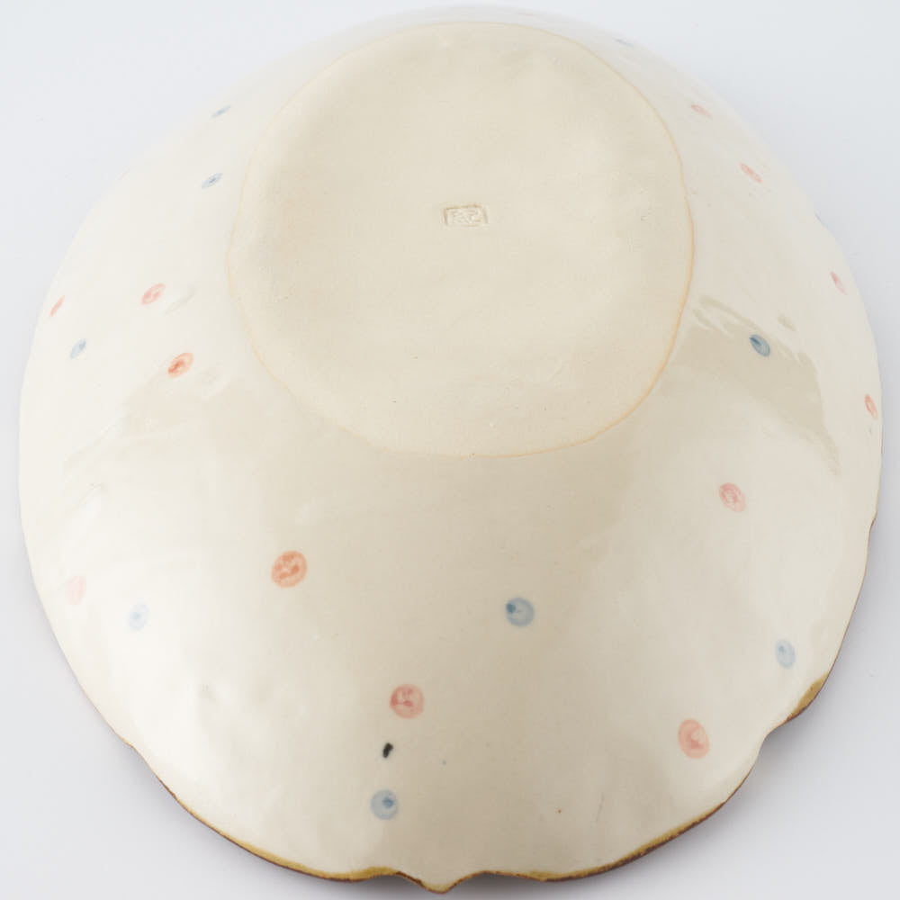 作家 大場紀穂子 猫の吊し飾り楕円鉢 作家 大場紀穂子 陶磁器作家もの