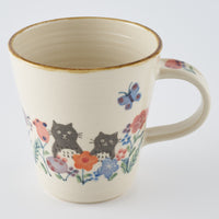 作家 大場紀穂子 黒猫のマグカップ 作家 大場紀穂子 陶磁器作家もの