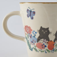 作家 大場紀穂子 黒猫のマグカップ 作家 大場紀穂子 陶磁器作家もの
