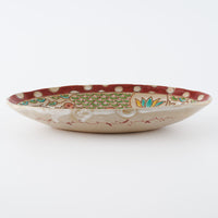 作家 大場紀穂子 松竹梅の楕円鉢