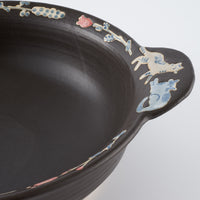 作家 大場紀穂子 土鍋 猫 作家 大場紀穂子 陶磁器作家もの