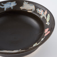 作家 大場紀穂子 グラタン皿 猫