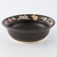 作家 大場紀穂子 グラタン皿 うさぎ 作家 大場紀穂子 陶磁器作家もの